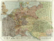 Reise- und Verkehrskarte von Mittel-Europa