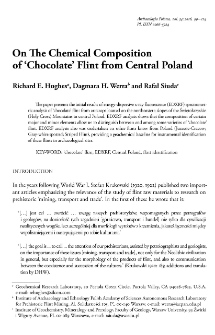 On The Chemical Composition of ‘Chocolate’ Flint from Central Poland