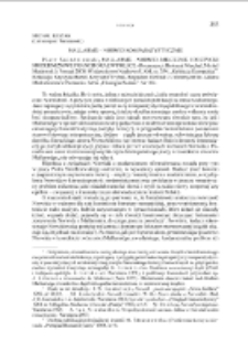 Mallarm&eacute; &ndash; Norwid komparatystycznie. Rec.: P. Śniedziewski, Mallarm&eacute; &ndash; Norwid. Milczenie i poetycki modernizm we Francji oraz w Polsce