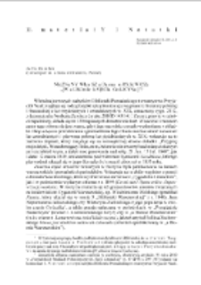 Nieznany wiersz Adama Mickiewicza &bdquo;[W albumie księcia Golicyna]&rdquo;?