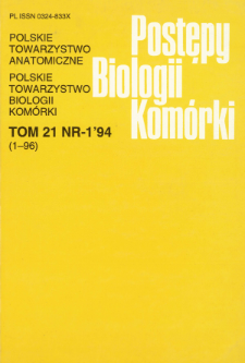 Postępy biologii komórki, Tom 21 nr 1, 1994