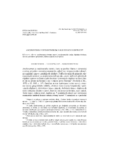 Anojkonymia v spolocenskom a kulturnom kontexte