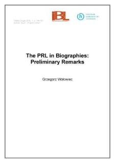The PRL in biographies: preliminary remarks