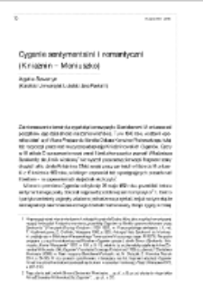 Cyganie sentymentalni i romantyczni (Kniaźnin &ndash; Moniuszko)