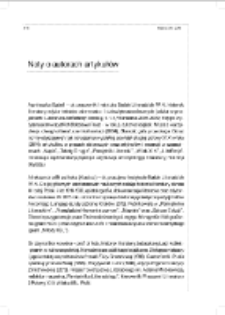 Noty o autorach artykuł&oacute;w