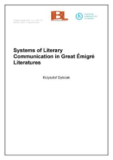 Systems of literary communication in great Émigré literatures