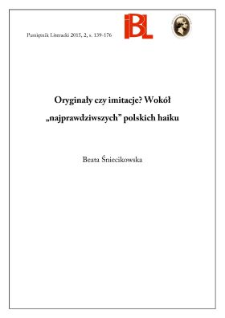 Oryginały czy imitacje? Wokół „najprawdziwszych” polskich haiku