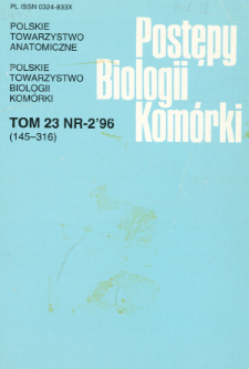 Postępy biologii komórki, Tom 23 nr 2, 1996