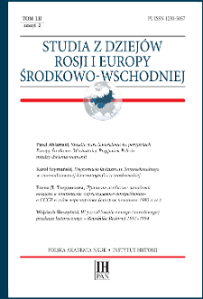 Studia z Dziejów Rosji i Europy Środkowo-Wschodniej T. 52 z. 2 (2017), Title pages, Contents