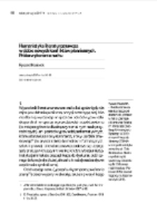 Humanistyka literaturoznawcza w dobie nowych konflikt&oacute;w plemiennych. Pr&oacute;ba wykonania ruchu