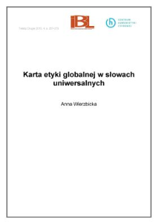 Karta etyki globalnej w słowach uniwersalnych