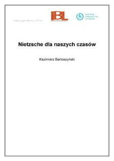 Nietzsche dla naszych czas&oacute;w