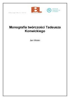 Monografia twórczości Tadeusza Konwickiego