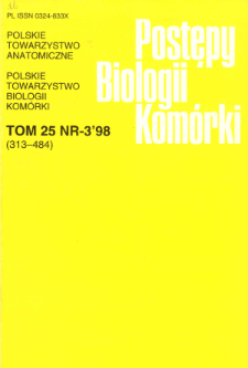 Postępy biologii komórki, Tom 25 nr 3, 1998