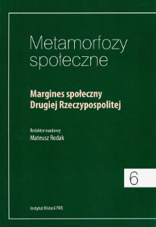 Margines społeczny Drugiej Rzeczypospolitej. Title pages, Contents