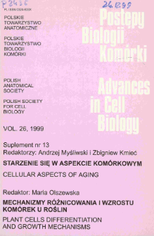 Postępy biologii komórki, Tom 26 supl. 13, 1999
