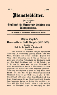 Monatsblätter Jhrg. 13, H. 3 (1899)