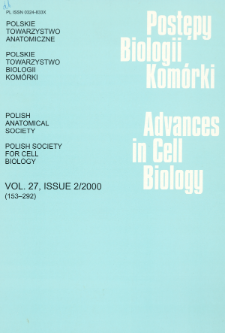 Postępy biologii komórki, Tom 27 nr 2, 2000