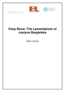 Peep Show: The Lamentations of Justyna Bargielska
