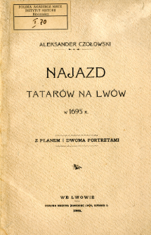 Najazd Tatarów na Lwów w 1695 r.