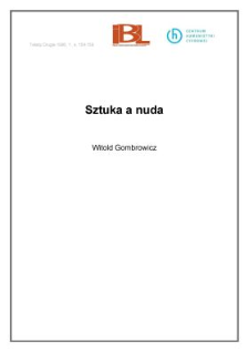 Sztuka a nuda