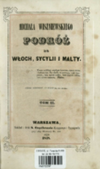 Podr&oacute;ż do Włoch, Sycylii i Malty. T. 2