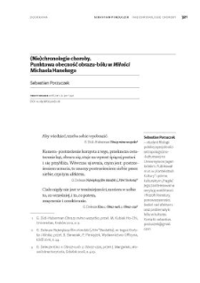 (Nie)chronologie choroby. Punktowa obecność obrazu-b&oacute;lu w "Miłości" Michaela Hanekego