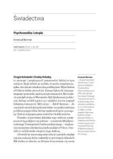 Psychoanaliza i utopia