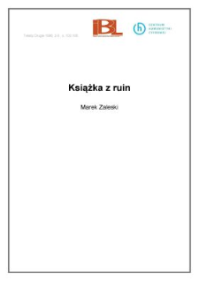 Książka z ruin