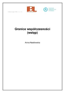 Granice wsp&oacute;łczesności (wstęp)