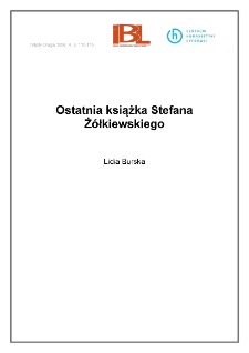 Ostatnia książka Stefana Żółkiewskiego