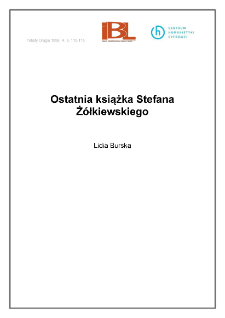 Ostatnia książka Stefana Ż&oacute;łkiewskiego