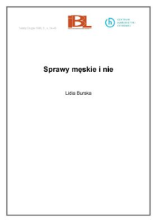 Sprawy męskie i nie