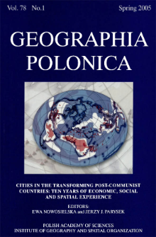 Geographia Polonica Vol. 78 No. 1 (2005)