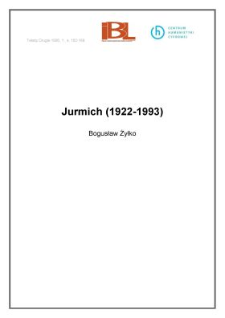Jurmich (1922-1993)