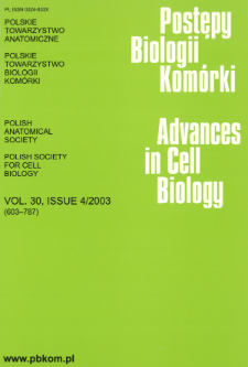 Postępy biologii komórki, Tom 30 nr 4, 2003