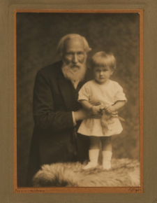 Benedykt Dybowski with his granddaughter