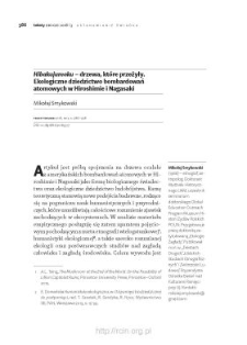 Hibakujumoku &ndash; drzewa, kt&oacute;re przeżyły. Ekologiczne dziedzictwo bombardowań atomowych w Hiroshimie i Nagasaki