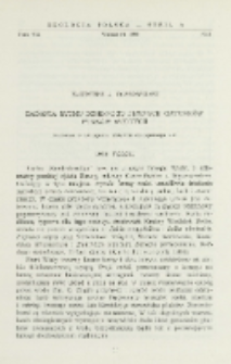 Badania rytmu dziennego pewnych gatunk&oacute;w ptak&oacute;w wodnych