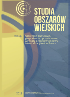 Rola wyr&oacute;żnik&oacute;w krajobrazu wiejskiego w procesie rewitalizacji wsi = The role of rural landscape distinguishing features in the process of rural revitalization