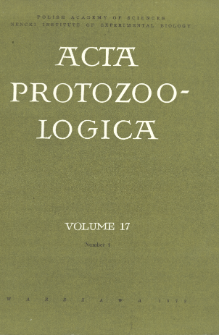 Acta Protozoologica, Vol. 17, Nr 1