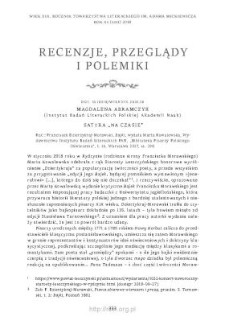 Satyra &bdquo;na czasie&rdquo;. Rec.: Franciszek Dzierżykraj-Morawski, Bajki, Warszawa 2017
