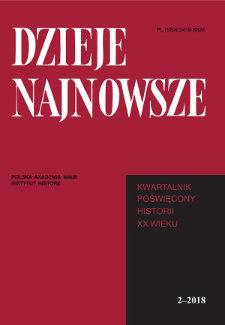 Dzieje Najnowsze : [kwartalnik poświęcony historii XX wieku] R. 50 z. 2 (2018), Artykuły recenzyjne i recenzje