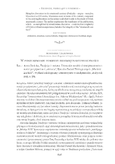 W poszukiwaniu formuły dziewiętnastowieczności. Rec.: Anna Janicka, Tradycja i zmiana. Literackie modele dziewiętnastowieczności: pozytywizm i &bdquo;obrzeża&rdquo;, Białystok 2015