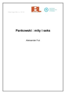 Pankowski: mity i seks