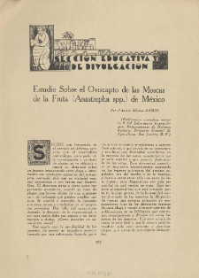 Estudio Sobre el Oviscapto de las Moscas de la Fruta (Anastrepha spp.) de M&eacute;xico