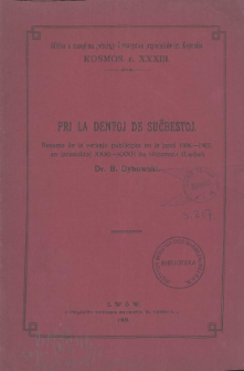 Pri la dentoj de sucbestoj : autoreferato
