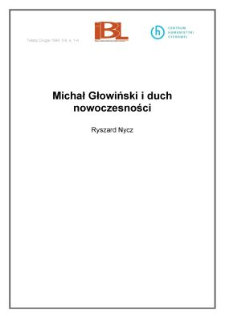 Michał Głowiński i duch nowoczesności