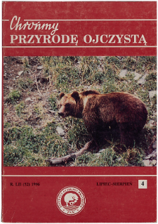 The occurrence and conservation of the brown bear in the Beskid Żywiecki Mountains