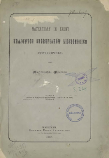 Materyjały do fauny krajowych skorupiak&oacute;w liścionogich (Phyllopoda)
